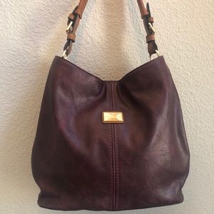 Nichole Miller burgundy shoulder bag